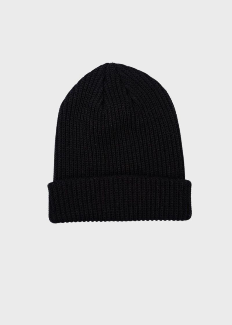 BEANIE RIB BLACK 2