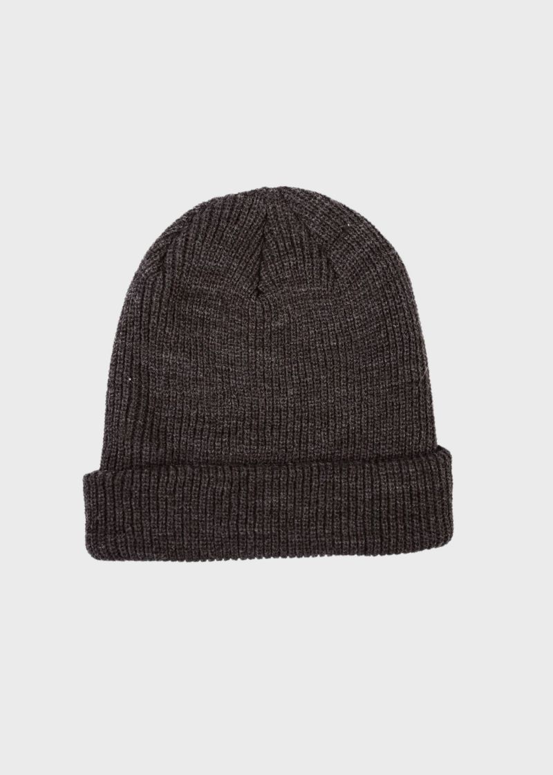 BEANIE RIB CHARCOAL 2
