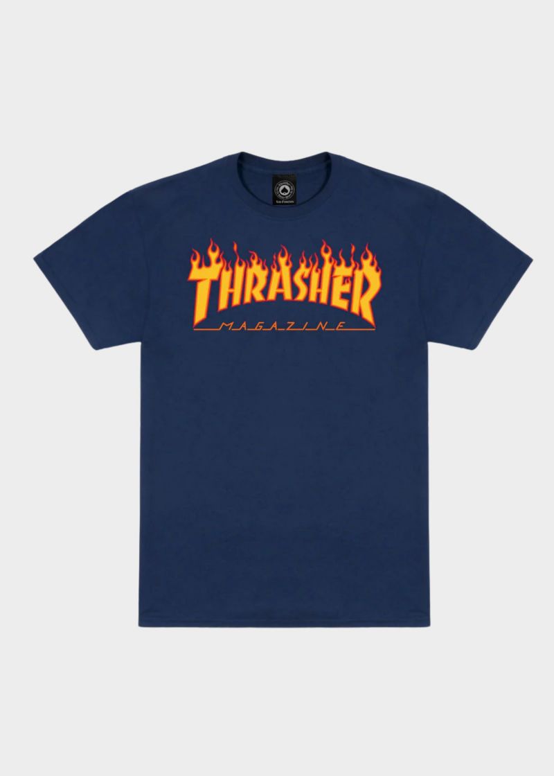 CAMISETA FLAME LOGO NAVY