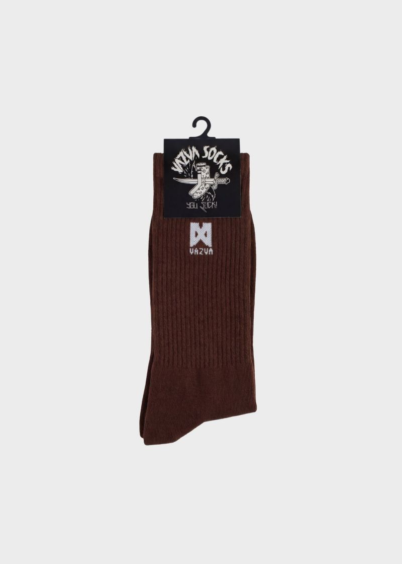 SOCK BASIC 25 MOCHA