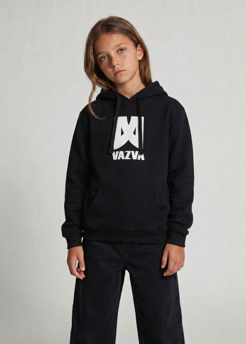 HOODIE LOGO K BLACK 2