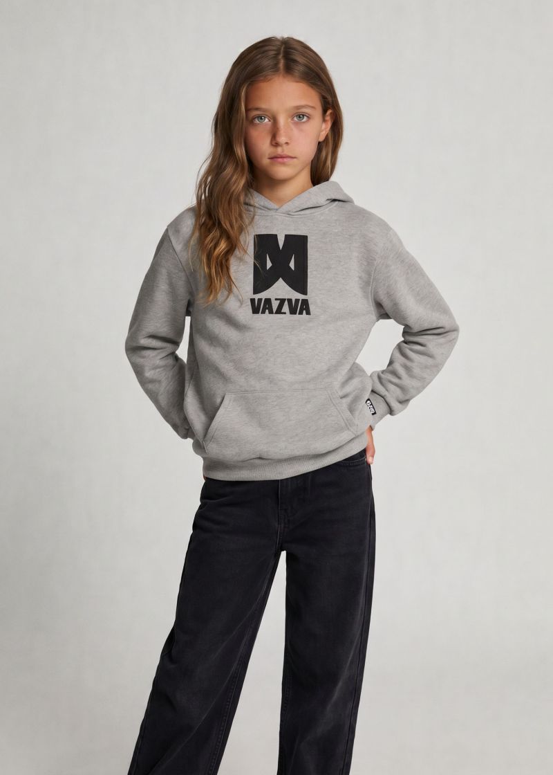 HOODIE LOGO K HGREY 2