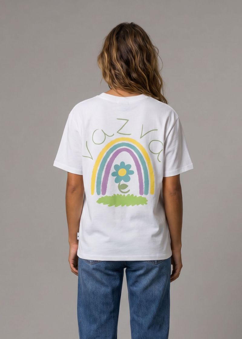 TSHIRT RAINBOW WHITE 2