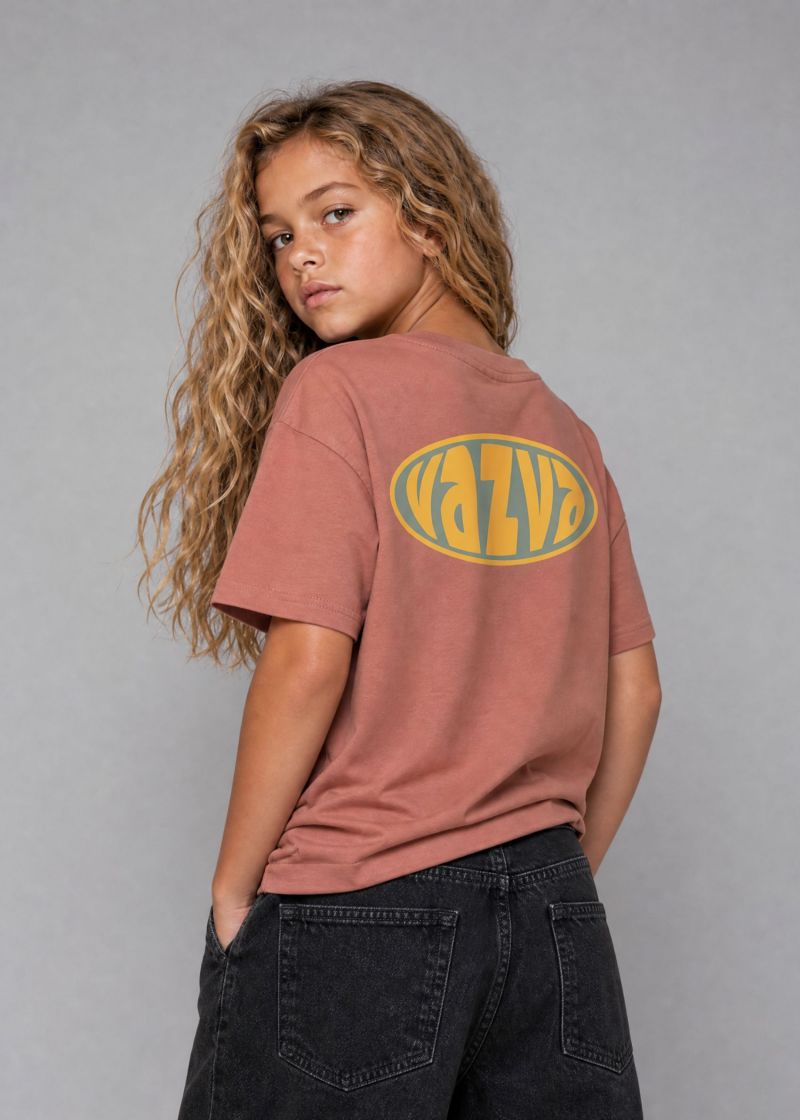 TSHIRT OVAL K MOCHA 2