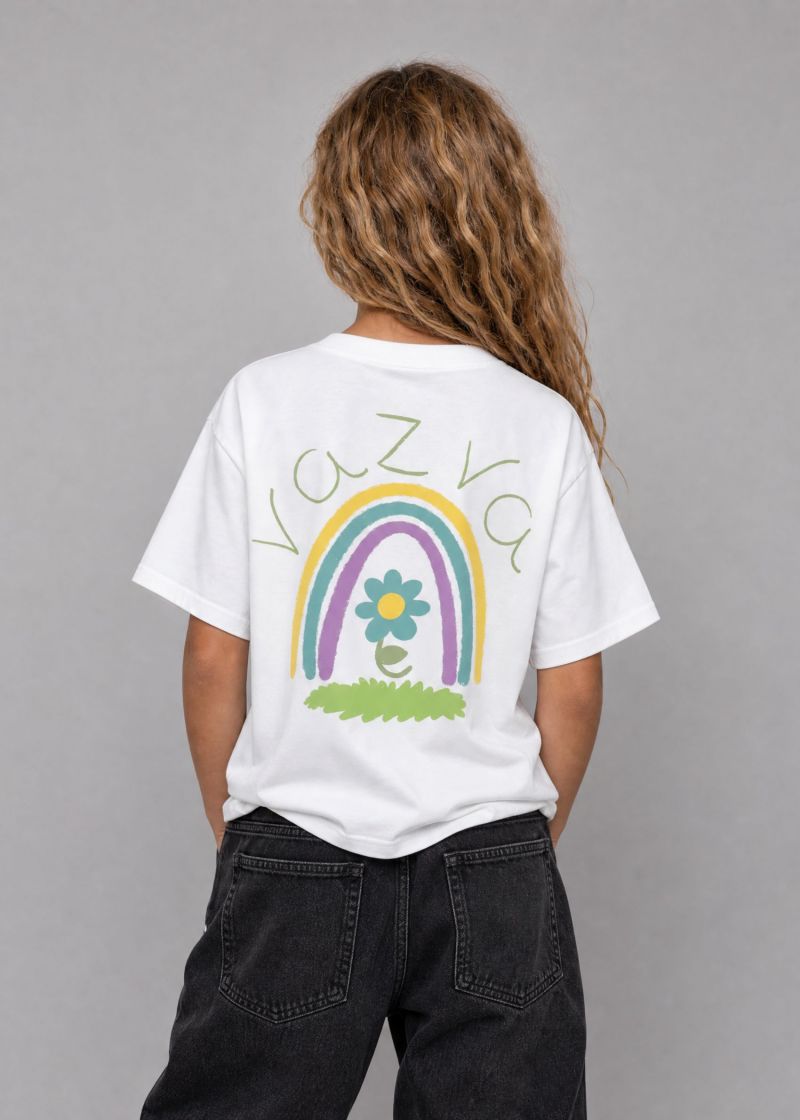 TSHIRT RAINBOW K WHITE 2