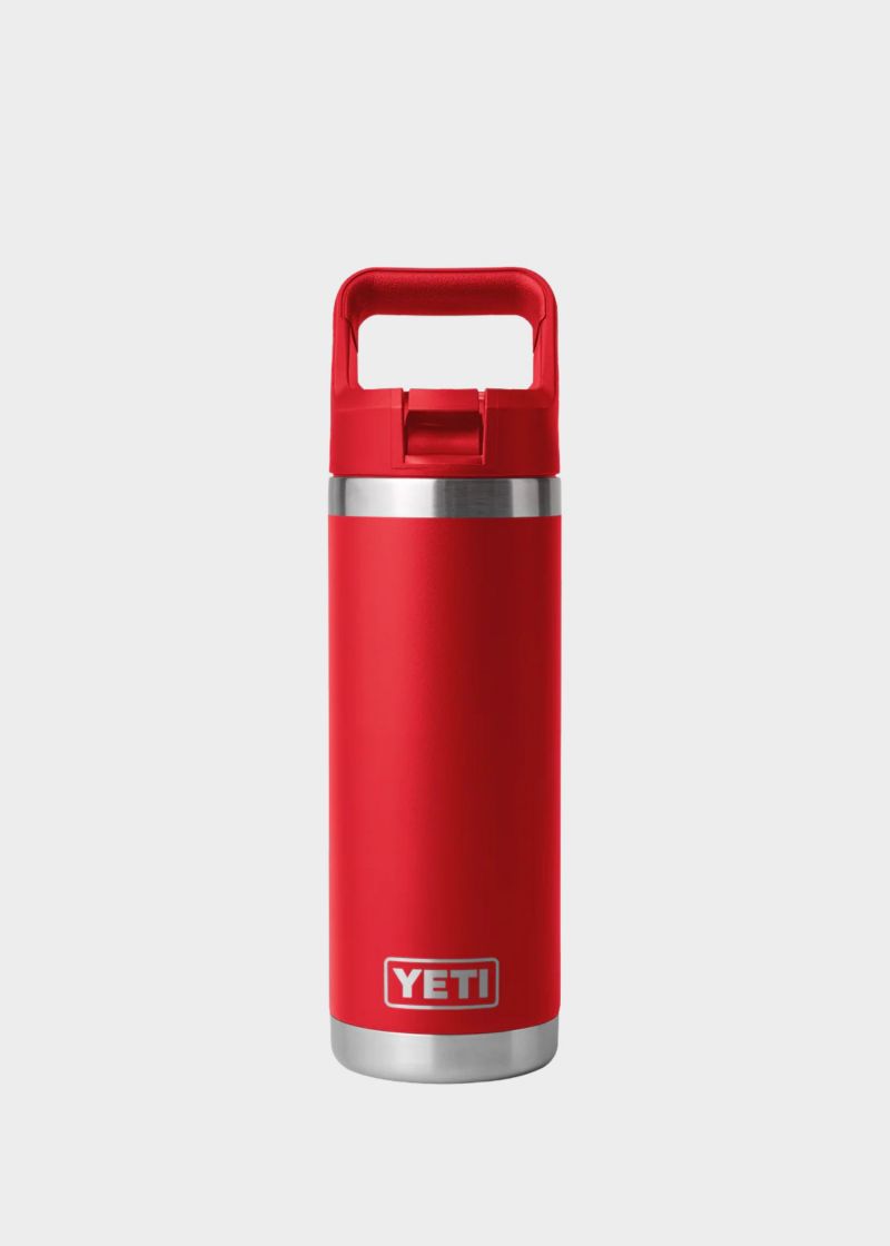 RAMBLER 18 OZ STRAW RED