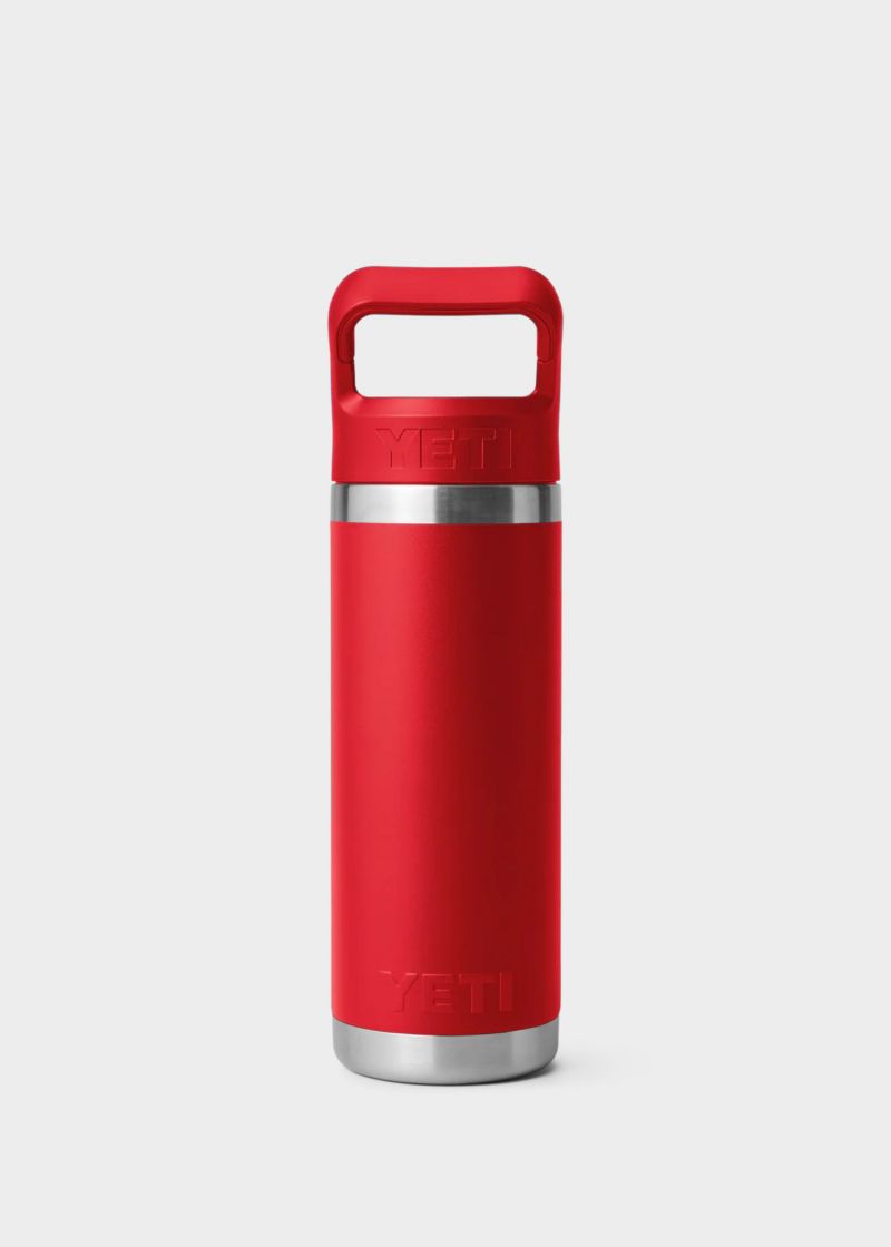 RAMBLER 18 OZ STRAW RED 2