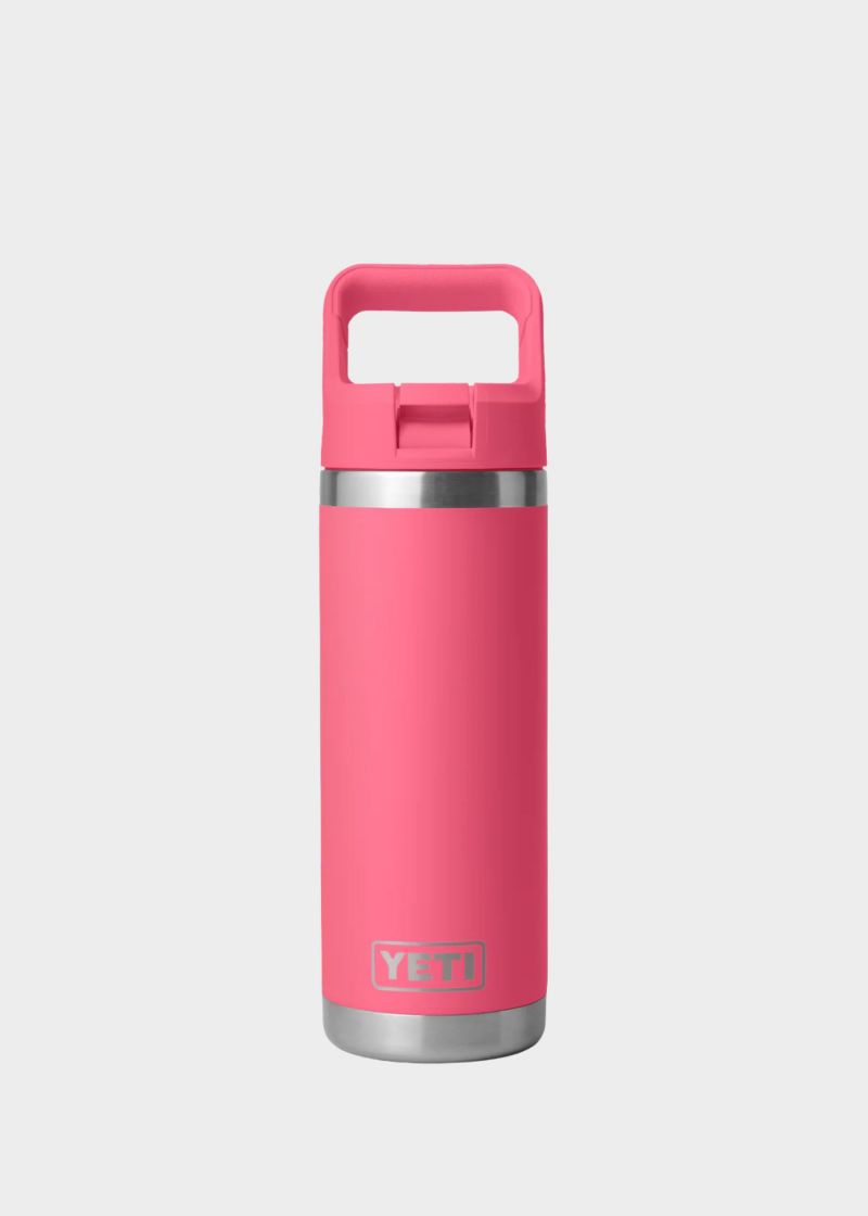 RAMBLER 18 OZ STRAW PINK