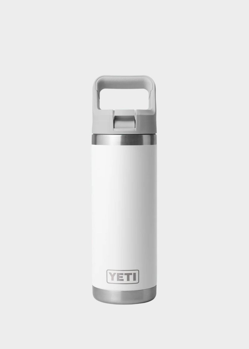 RAMBLER 18 OZ STRAW WHITE