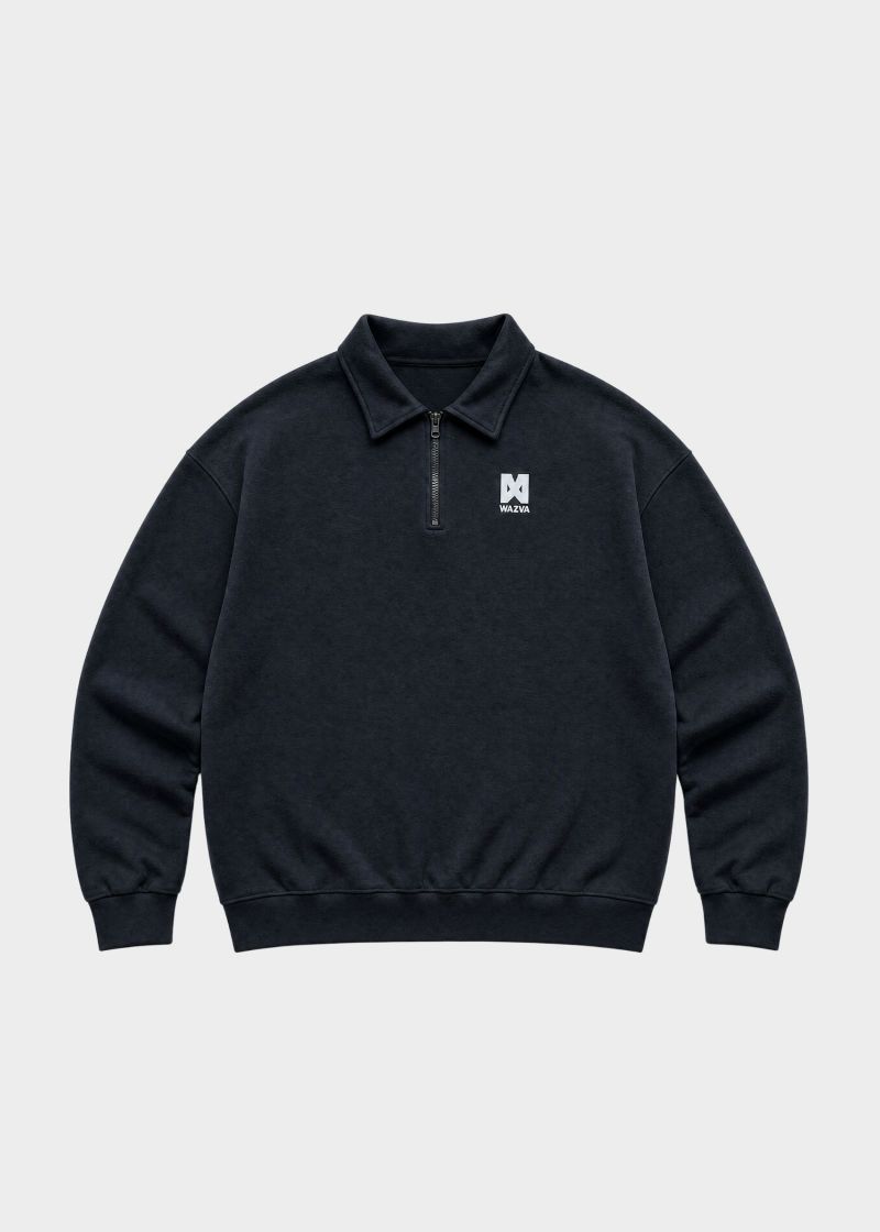 HALF ZIP REGENERATION BLACK