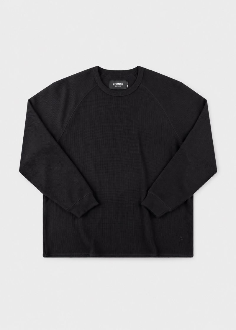 KNIT AG RAGLAN WAFFLE