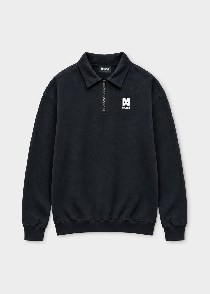 HALF ZIP REGENERATION BLACK