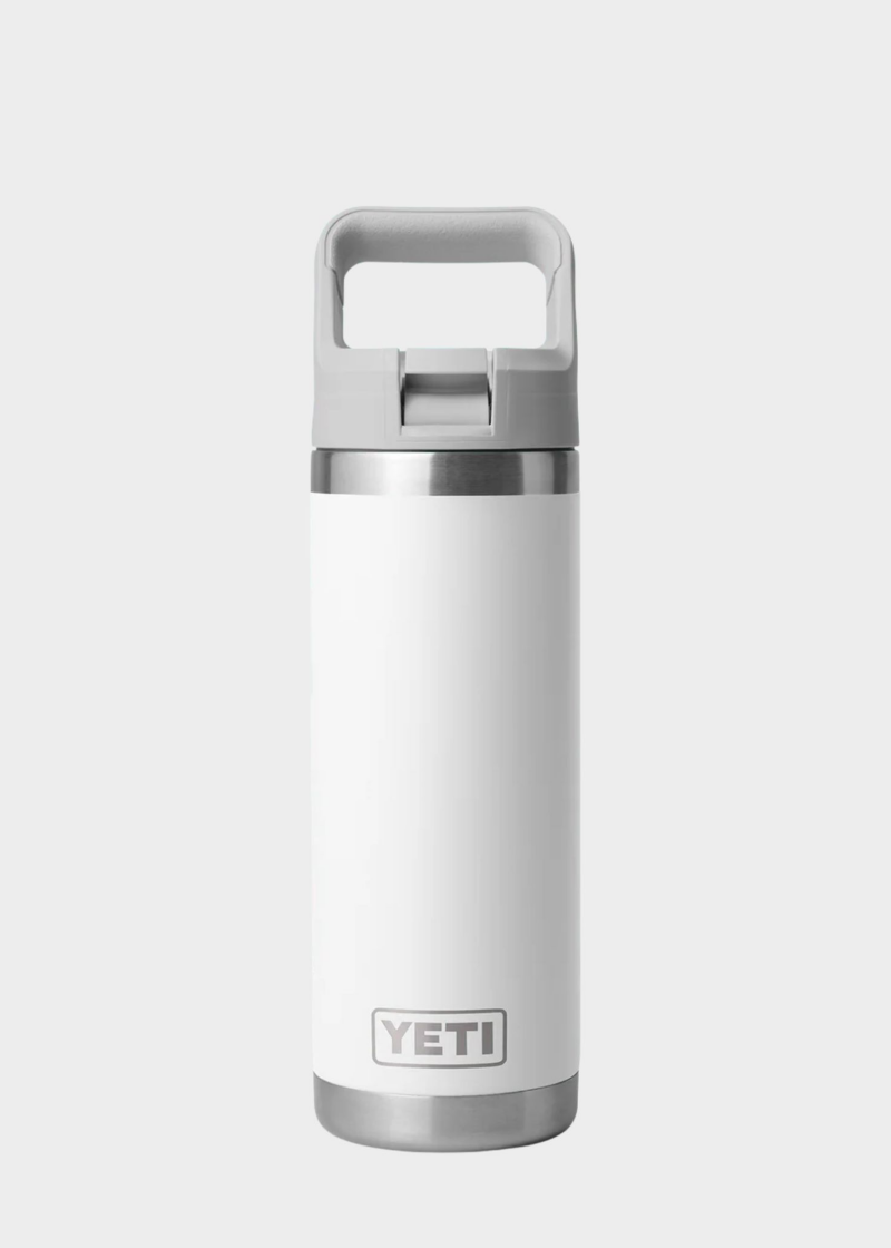 RAMBLER 18 OZ STRAW WHITE
