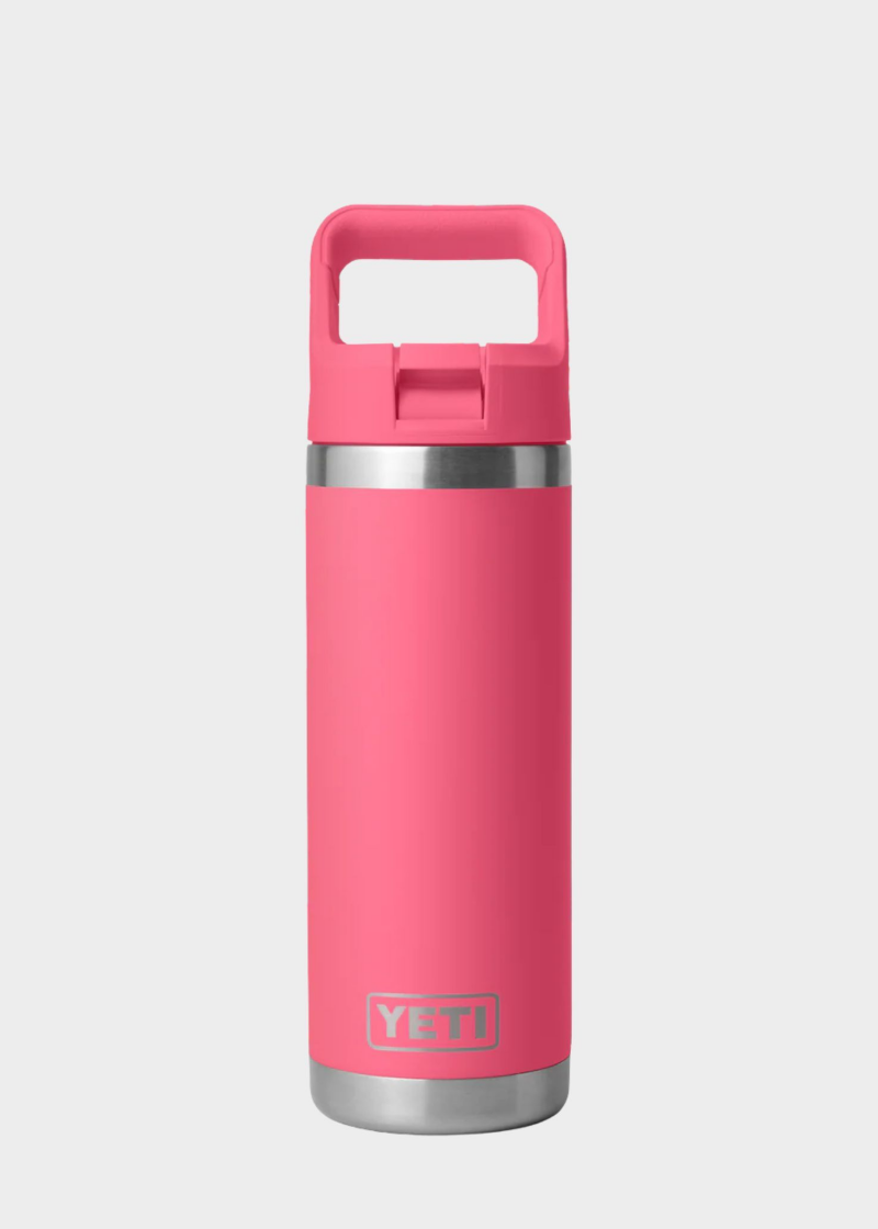 RAMBLER 18 OZ STRAW PINK