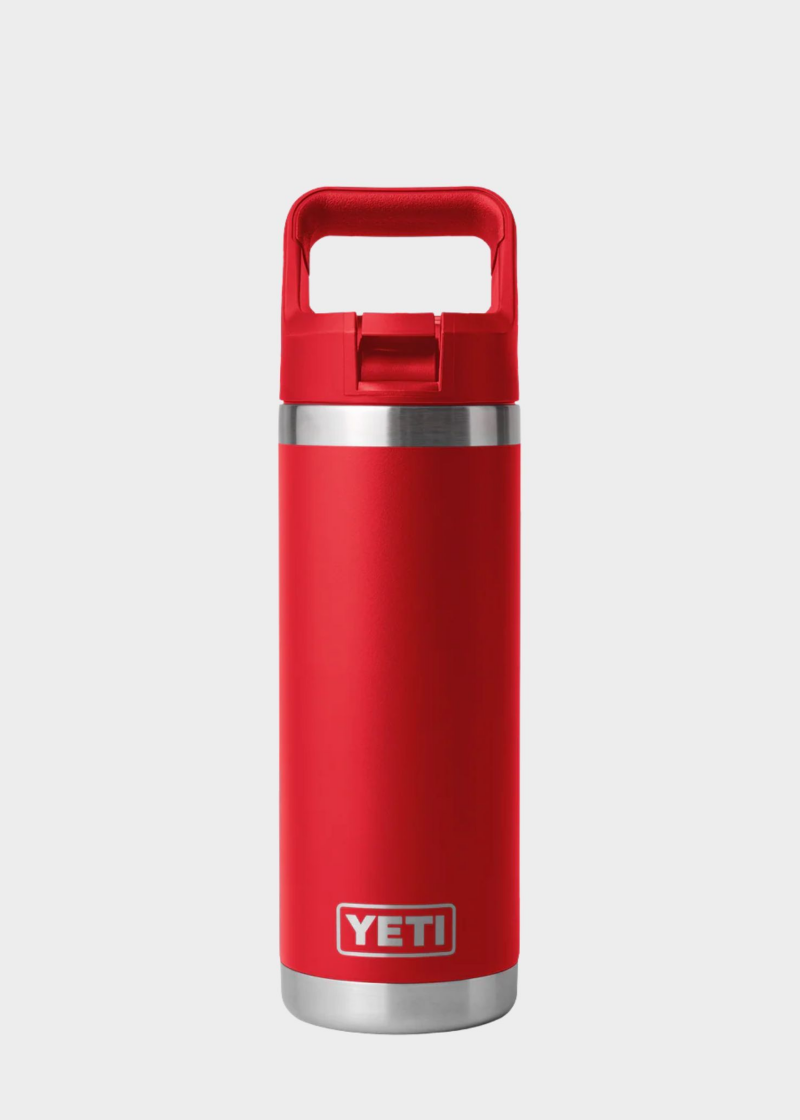 RAMBLER 18 OZ STRAW RED