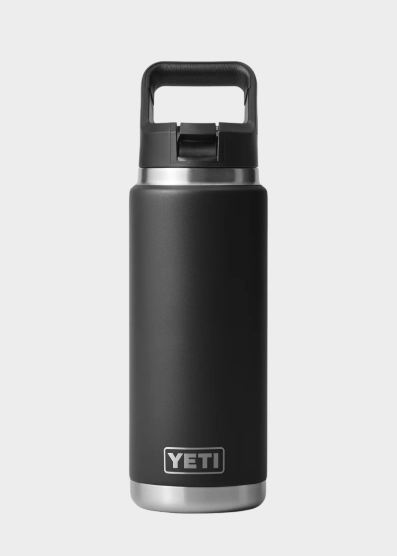 RAMBLER 26 OZ STRAW BLACK
