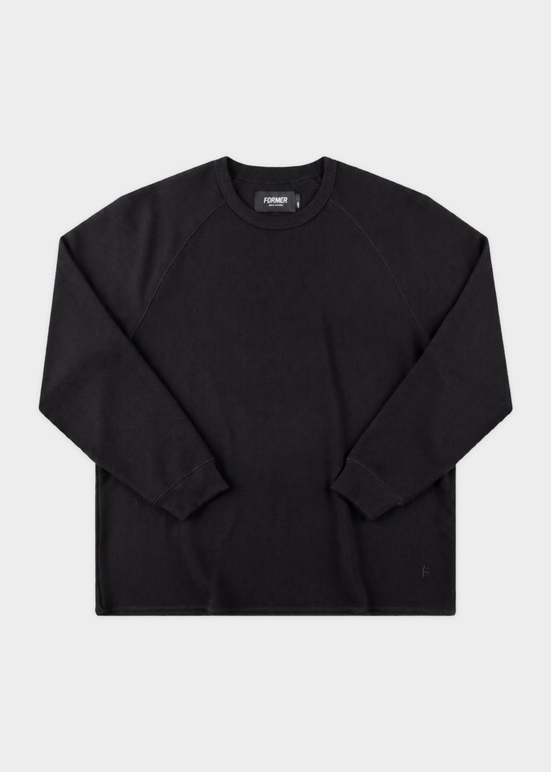 KNIT AG RAGLAN WAFFLE