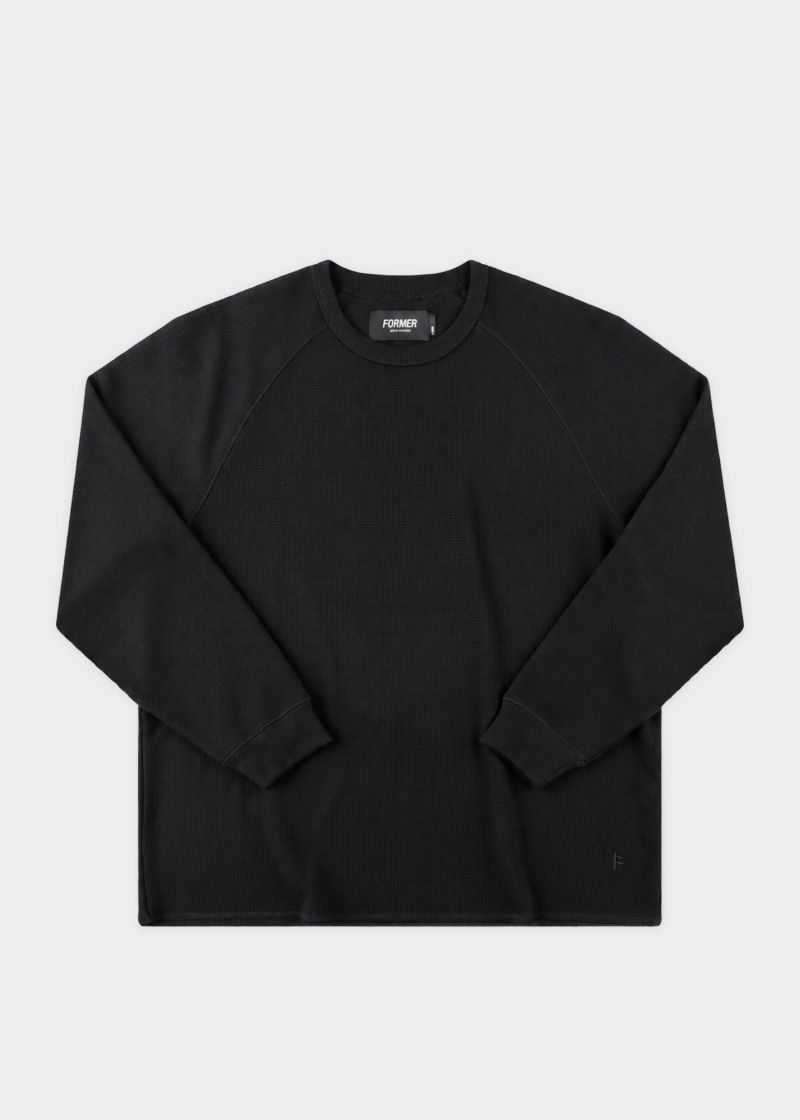 KNIT AG RAGLAN WAFFLE