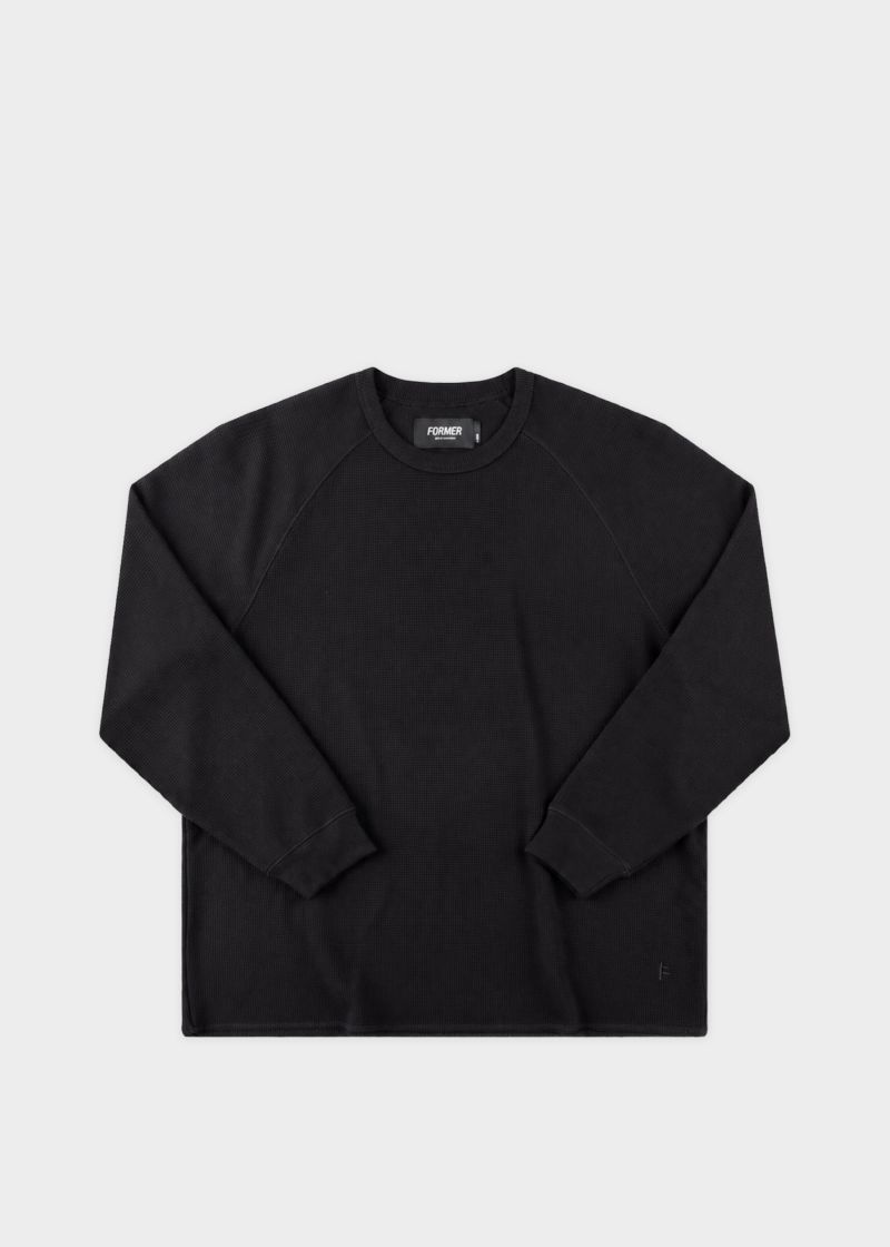 KNIT AG RAGLAN WAFFLE
