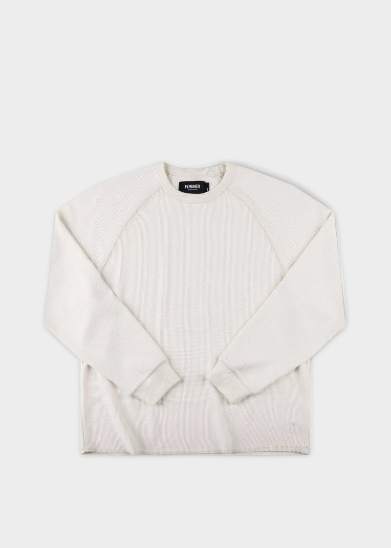 KNIT AG RAGLAN WAFFLE